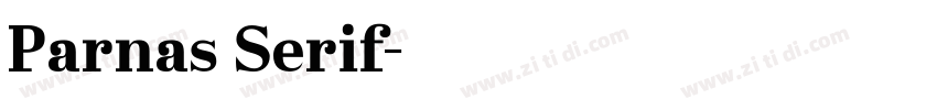 Parnas Serif字体转换